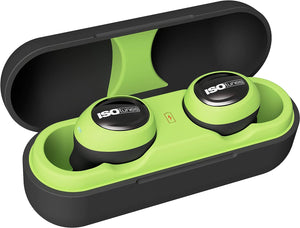 ISOtunes Free True Wireless Earplug Earbuds, 22 dB One Size, Safety Green