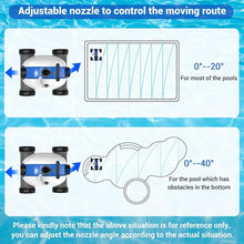 Load image into Gallery viewer, Cordless Robotic Pool Cleaner, Automatic 17.7*11.8*11.8, Blue and white