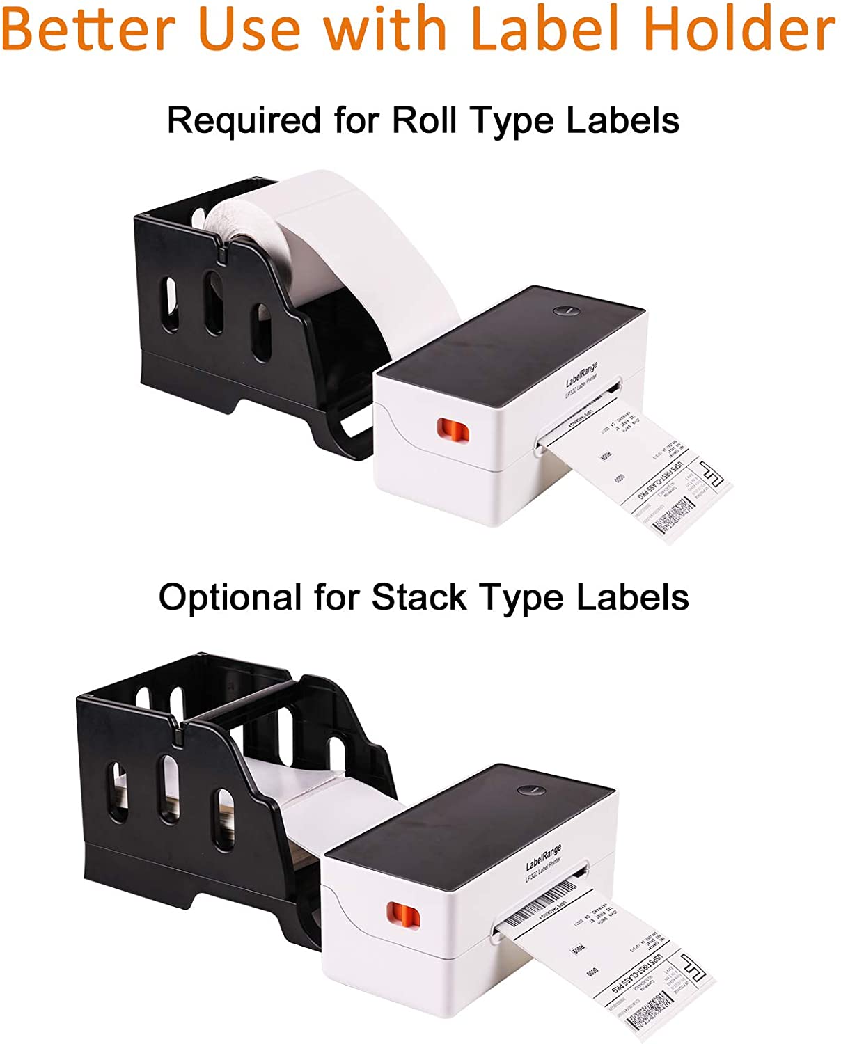 LabelRange LP320 Label Printer – High Speed 4x6 Thermal White+Orange