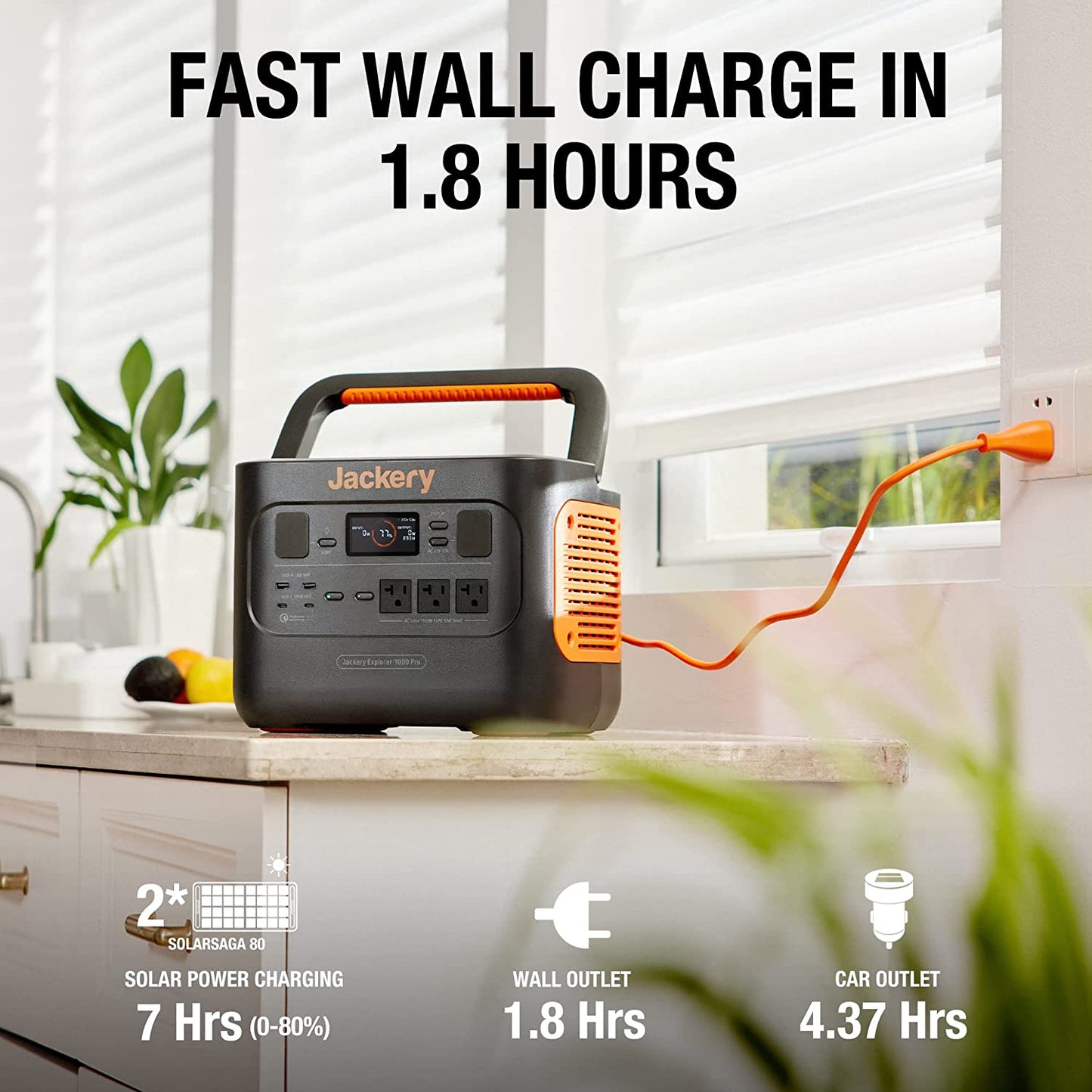 Jackery Solar Generator 1000 PRO, 1002Wh Power Station with 2* 80W Solar...