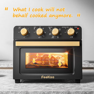 Feekaa Air Fryer Toaster Oven XL 21 QT Large Black