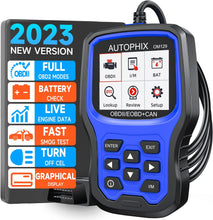 Load image into Gallery viewer, 2023 Upgraded AUTOPHIX 2-in-1 OBD2 Scanner OM129 Battery Test Check Engine...