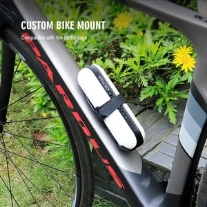 Portable Air Compressor Mini Inflator Electric Pump for Car Bike A2-white