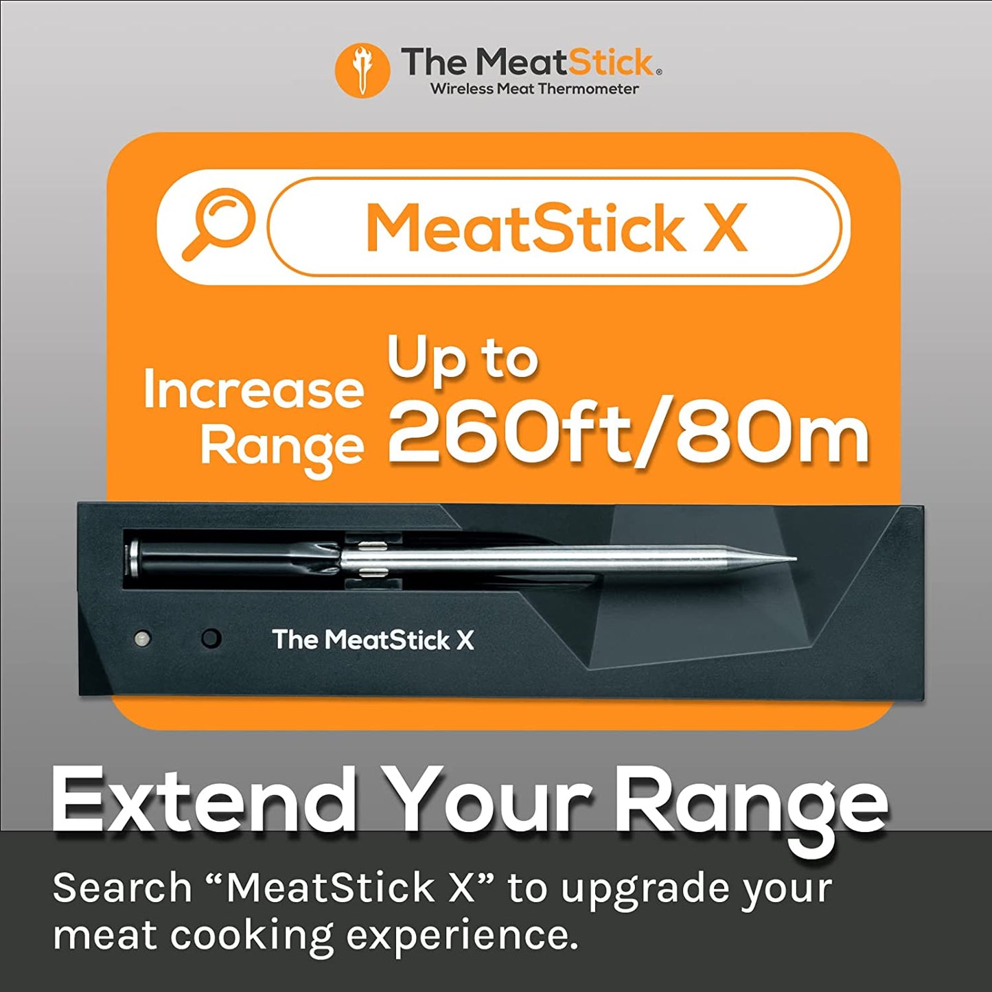 MeatStick Set | Wireless Meat Thermometer with Bluetooth | for BBQ, Kitchen,...