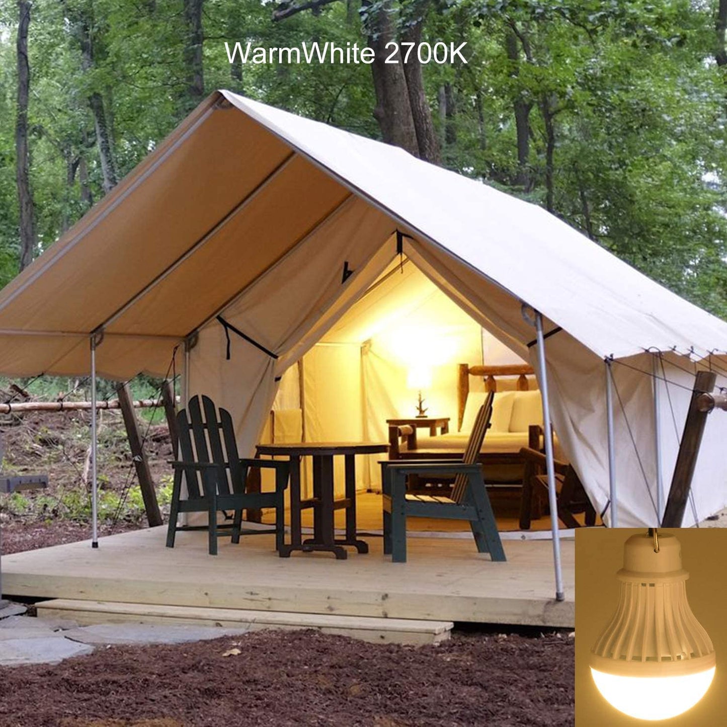 Onite USB LED Camping Light, Outdoor Light 1 Count (Pack of 1), Warmwhite