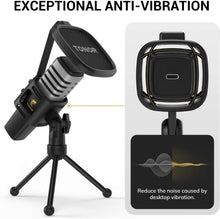 Load image into Gallery viewer, USB Microphone, TONOR Condenser Computer PC Mic with Tripod Stand, Pop...