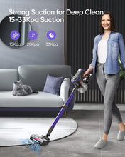 Load image into Gallery viewer, BuTure Cordless Vacuum Cleaner, 400W 33Kpa Powerful Stick with 55min...