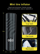 Load image into Gallery viewer, LENDOO Electric Cordless Air Pump Portable Compressor Tire Inflator,...