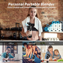 Load image into Gallery viewer, Xibonol Portable Blender, Blender for Shakes and Smoothies, 16 Oz Black