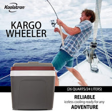 Load image into Gallery viewer, Koolatron Thermoelectric Iceless 12 Volt Cooler 26 qt (24 L), 26 Quart, Gray