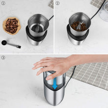 Load image into Gallery viewer, SHARDOR Electric Coffee Bean Grinder, Spice 1 CG715S, sliver