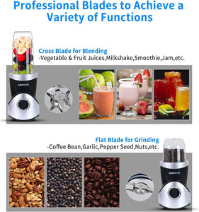 Amateys Personal Blender for Shakes and Black Sliver