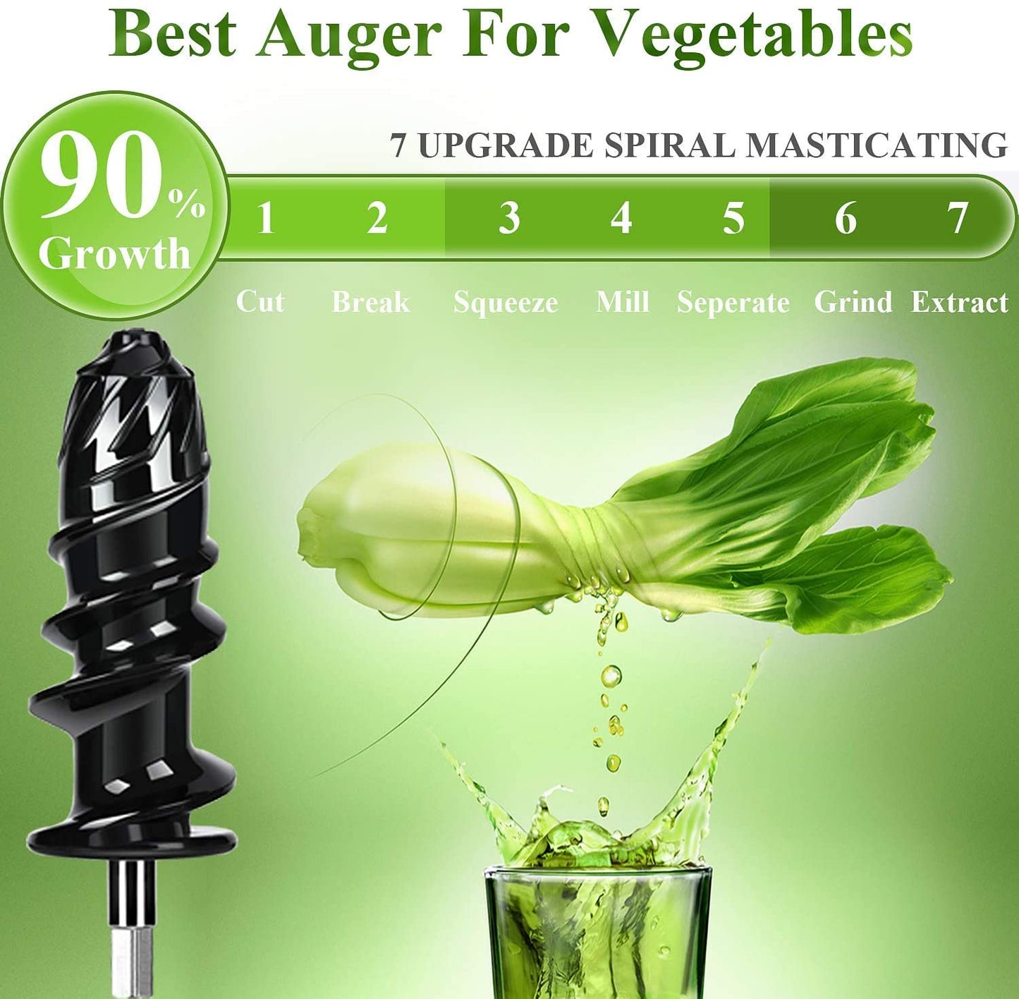 Aobosi Slow Masticating juicer Extractor, Cold Press Juicer Machine, Quiet...