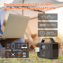 Load image into Gallery viewer, ALLWEI Portable Power Station, 300W/Peak 600W Solar Generator 280Wh/78000mAh...