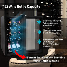 Load image into Gallery viewer, Counter Top Wine Cellar, Quiet Operation Fridge Touch Temperature Control