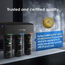 Load image into Gallery viewer, Waterdrop TSA 3-Stage Under Sink Water Filter, Direct Connect to Home Dark