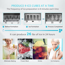 Load image into Gallery viewer, VIVOHOME Electric Portable Compact Countertop Automatic Ice Cube 26lbs / day