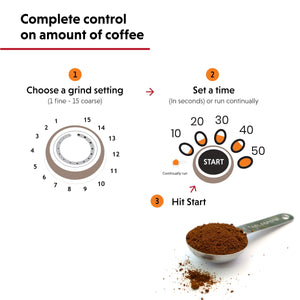 Ariete-Delonghi Conical Burr Electric Coffee Grinder - Professional Heavy...