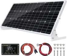 Load image into Gallery viewer, Topsolar 100W 12V Solar Panel Kit Battery Charger 100 Watt 12 Volt Off
