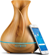 Load image into Gallery viewer, Smart WiFi Wireless Essential Oil Aromatherapy Diffuser - Works Light Brown