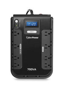 CyberPower CP750LCD Intelligent LCD UPS System, 750VA/420W, 8 Outlets,...