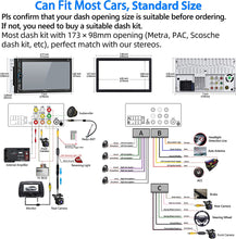 Load image into Gallery viewer, Double Din Car Stereo Compatible with Voice Control Apple Carplay - 7 Inch...