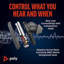 Load image into Gallery viewer, Poly Voyager Free 60+ UC True Wireless Earbuds (Plantronics) – Black