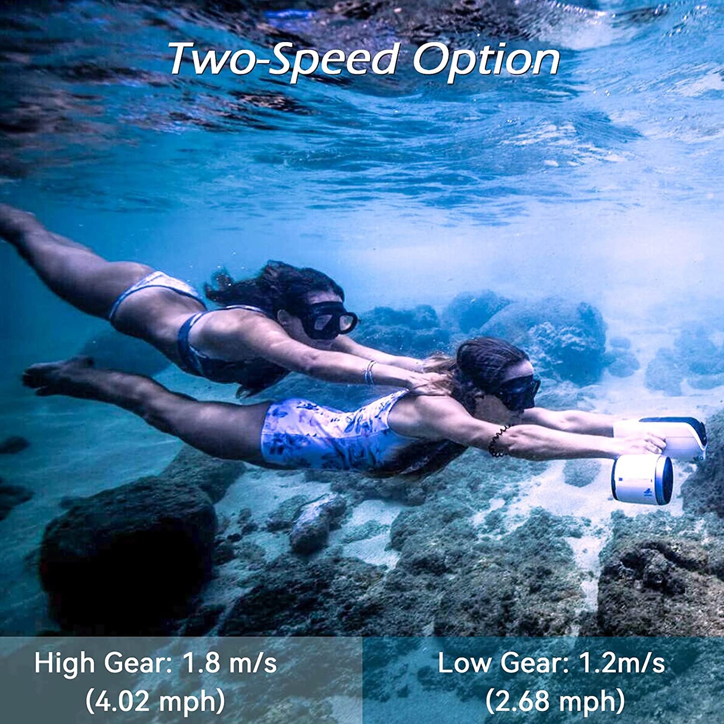 sublue WhiteShark Mix Underwater Scooter Dual Motors, mix pro White & Gold