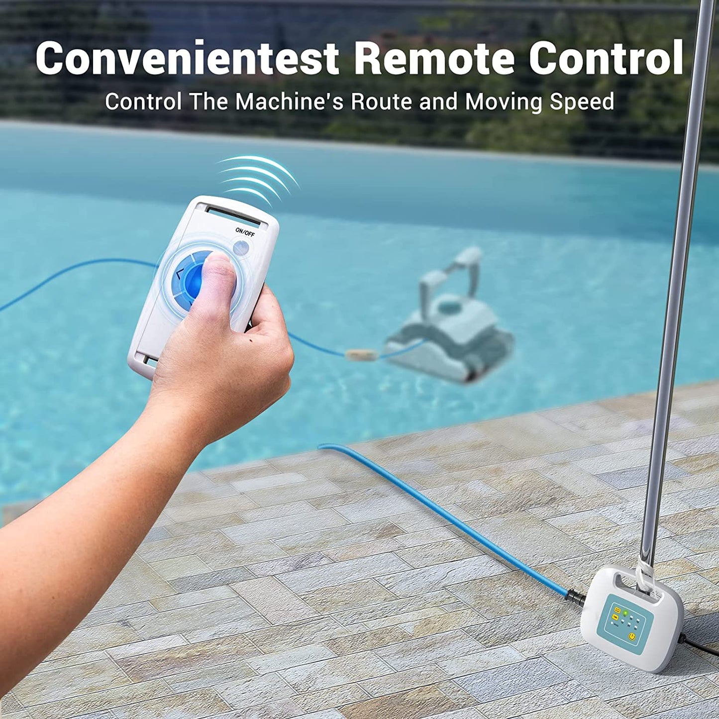 AIPER【Newest Tech】 Robotic Pool Cleaner with Wall Climbing, Automatic Gray