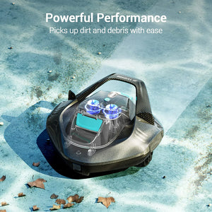 (2023 Upgrade) AIPER Cordless Robotic Pool Cleaner, Vacuum Lasts 90 Gray