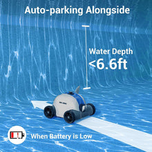Load image into Gallery viewer, Cordless Robotic Pool Cleaner, Automatic 17.7*11.8*11.8, Blue and white