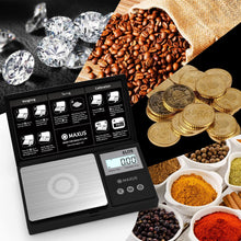 Load image into Gallery viewer, Precision Pocket Scale 200g x 0.01g, MAXUS Elite Digital Gram Black