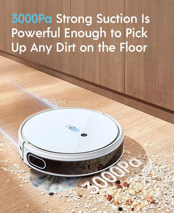 Yeedi mop Station pro Robot Vacuum and Mop, Self-Cleaning 3 in 1, White