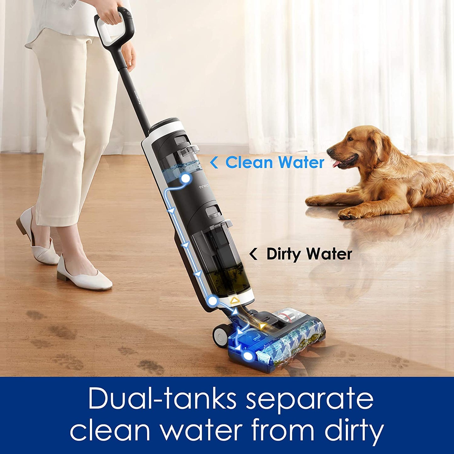Tineco Floor ONE S3 Cordless Hardwood Floors Cleaner, One