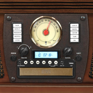 Victrola Navigator 8-In-1 Classic Bluetooth Record 1SFA, Brown (Espresso)
