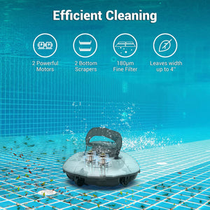 (2022 Upgrade) AIPER Cordless Robotic Pool Cleaner, Vacuum with...