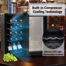 Load image into Gallery viewer, Counter Top Wine Cellar, Quiet Operation Fridge Touch Temperature Control