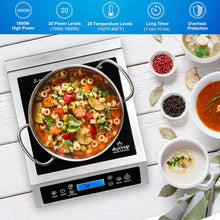 Load image into Gallery viewer, Duxtop Professional Portable Induction Cooktop, Commercial Range Silver/Black