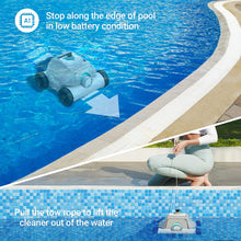 Load image into Gallery viewer, Ofuzzi Cordless Robotic Pool Cleaner, Max.120 Mins Runtime, Gray
