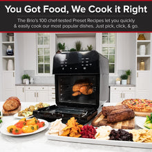 Load image into Gallery viewer, NUWAVE Brio Air Fryer Smart Oven, 15.5-Qt X-Large Family 15.5QT Brio, Black