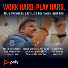Load image into Gallery viewer, Poly Voyager Free 60+ UC True Wireless Earbuds (Plantronics) – Black