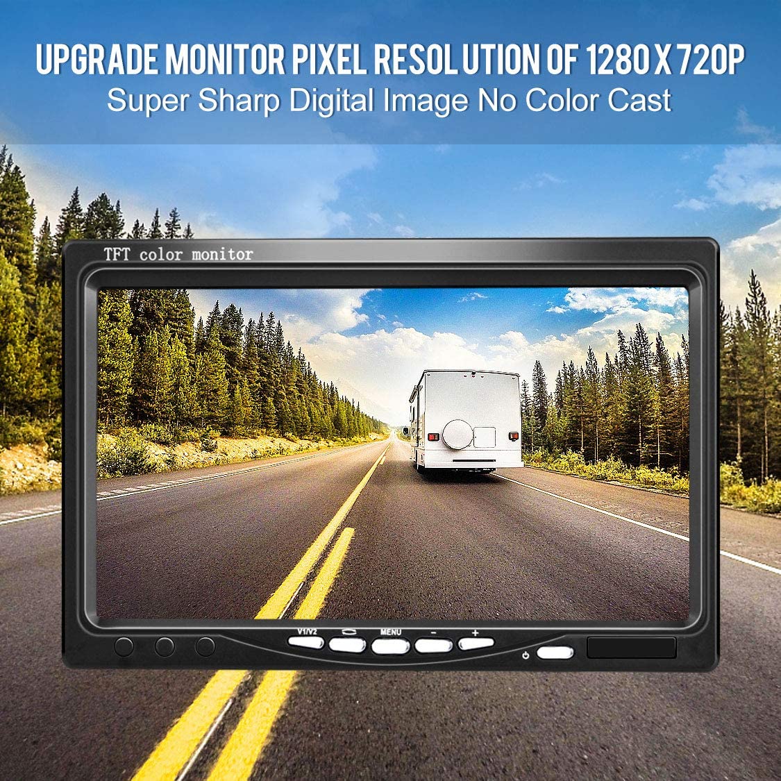 DVKNM Upgrade Backup Camera Monitor Kit,7-inch LCD-HD,IP69 7 inch-TZ101