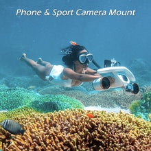 Load image into Gallery viewer, sublue WhiteShark Mix Underwater Scooter Dual Motors, mix pro White &amp; Gold