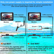 Load image into Gallery viewer, Backup Camera Rear View Monitor Kit HD 1080P for Car Truck Minivan...
