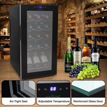 Load image into Gallery viewer, Counter Top Wine Cellar, Quiet Operation Fridge Touch Temperature Control