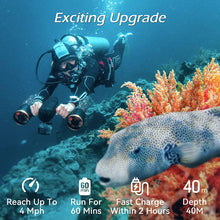 Load image into Gallery viewer, sublue WhiteShark Mix Underwater Scooter Dual Motors, mix pro White &amp; Gold