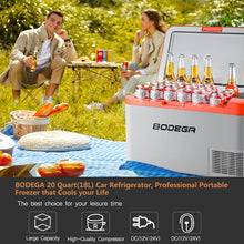 Load image into Gallery viewer, BODEGA 12 Volt Car Refrigerator, 27 Quart（Orange 25L）, K 27 Quart(25L)-Orange