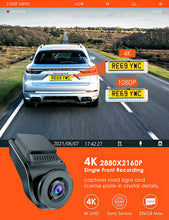 Load image into Gallery viewer, Vantrue S1 4K Dash Cam Built in GPS Speed, Front and Rear Dual 1080P Black