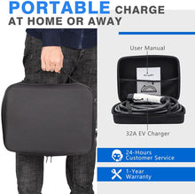Load image into Gallery viewer, BougeRV Level 2 EV Charger, 240V 32Amp 25 Feet Charging Cable, Portable EVSE...