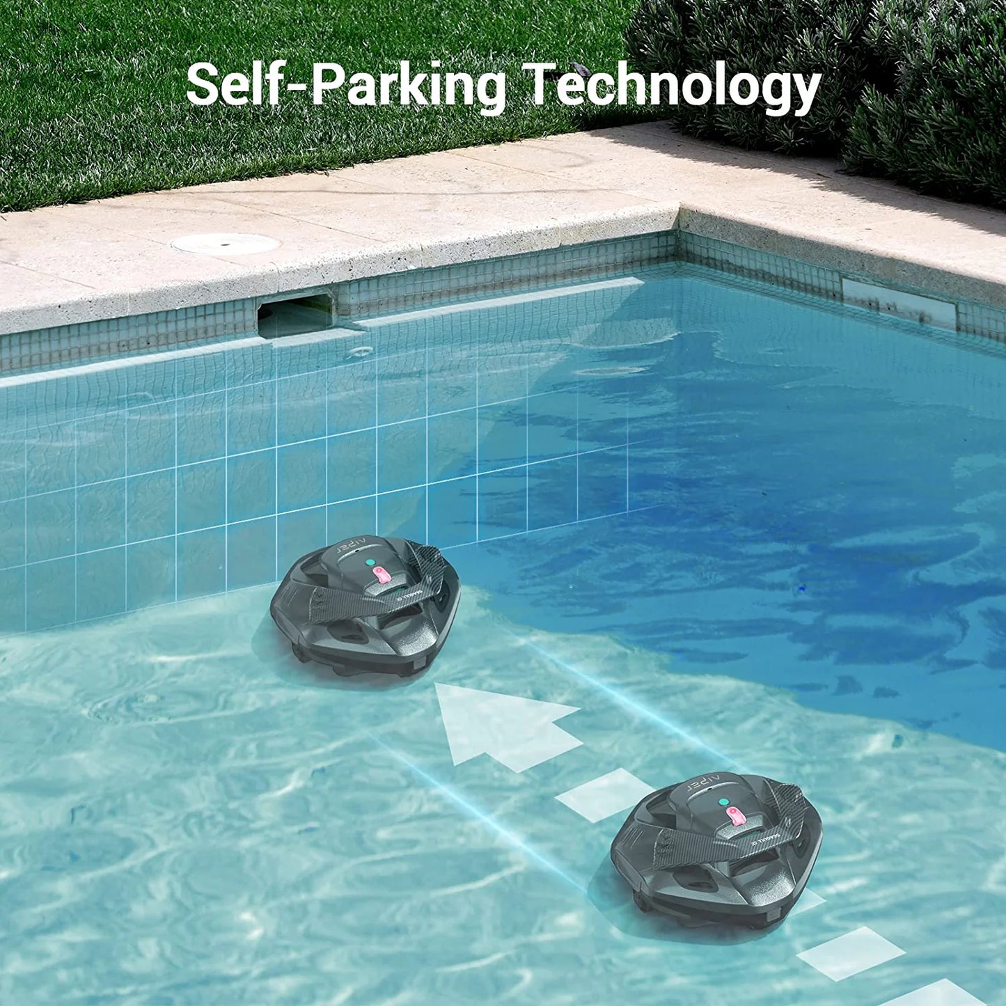 (2023 Upgrade) AIPER Cordless Robotic Pool Cleaner, Vacuum Lasts 90 Gray